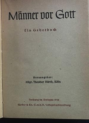 Seller image for Mnner vor Gott: Ein Gebetsbuch. for sale by books4less (Versandantiquariat Petra Gros GmbH & Co. KG)
