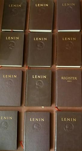 65x Wladimir Iljitsch Lenin Werke (komplett die Bände von 1 bis 40 und die Registerbände I + II u...