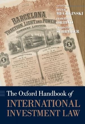 Image du vendeur pour Oxford Handbook of International Investment Law mis en vente par GreatBookPrices