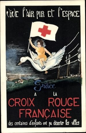 Ansichtskarte / Postkarte Vive l'Air pur et l'Espace, Grace a la Croix Rouge Francaise
