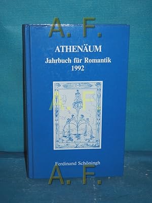 Bild des Verkufers fr Athenum - Jahrbuch fr Romantik 2. Jahrgang 1992 zum Verkauf von Antiquarische Fundgrube e.U.