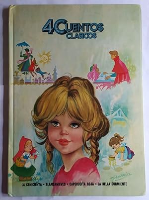 Imagen del vendedor de 4 Cuentos clsicos. La cenicienta / Blancanieves / Caperucita roja / La bella durmiente. a la venta por La Leona LibreRa