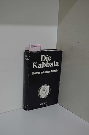 Bild des Verkufers fr Die Kabbala. Autoris. bers. von Julius Nestler zum Verkauf von ralfs-buecherkiste