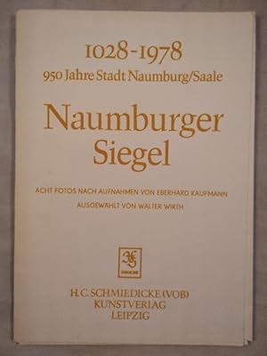 Bild des Verkufers fr Naumburger Siegel - Acht Fotos. zum Verkauf von KULTur-Antiquariat