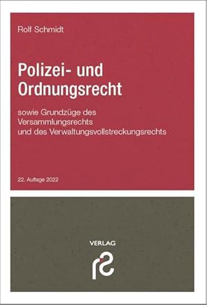 Bild des Verkufers fr Polizei- und Ordnungsrecht : Polizei- und Ordnungsrecht Verwaltungsvollstreckungsrecht Versammlungsrecht zum Verkauf von AHA-BUCH GmbH