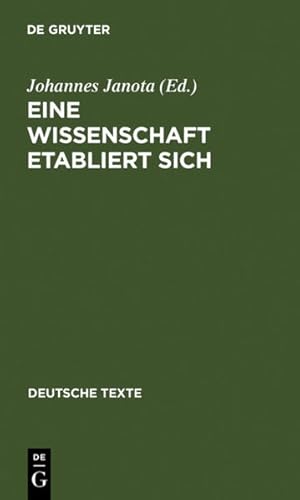 Seller image for Eine Wissenschaft etabliert sich: 1810-1870 (Deutsche Texte, 53, Band 53) for sale by Versandantiquariat Felix Mcke