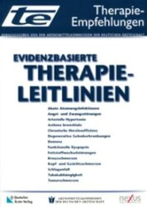 Immagine del venditore per Evidenzbasierte Therapieleitlinien: Therapieempfehlungen venduto da Versandantiquariat Felix Mcke