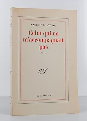 Seller image for Celui qui ne m'accompagnait pas for sale by Librairie KOEGUI