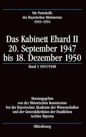 Seller image for Das Kabinett Erhard II., 20. September 1947 bis 18. Dezember 1950 for sale by moluna