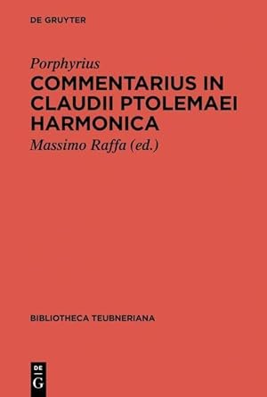 Bild des Verkufers fr Commentarius in Claudii Ptolemaei Harmonica zum Verkauf von moluna