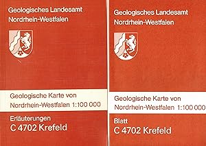 Bild des Verkufers fr Blatt C 4702 Krefeld. Erluterungen und Grundkarte (Geologische Karte von Nordrhein-Westfalen 1 : 100.000) zum Verkauf von Paderbuch e.Kfm. Inh. Ralf R. Eichmann