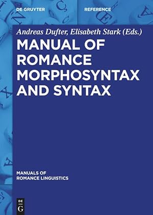 Seller image for Manual of Romance Morphosyntax and Syntax for sale by moluna