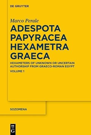 Seller image for Adespota Papyracea Hexametra Graeca for sale by moluna