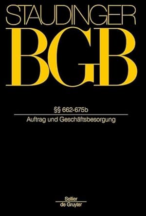 Seller image for BGB  662-675b. (Auftrag und Geschaeftsbesorgung) for sale by moluna