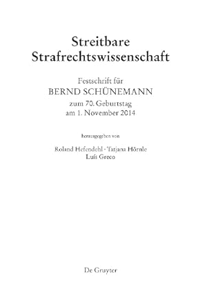 Seller image for Streitbare Strafrechtswissenschaft for sale by moluna