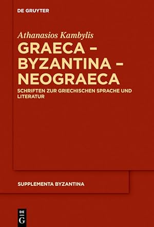 Seller image for Graeca - Byzantina - Neograeca for sale by moluna