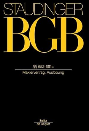 Seller image for BGB  652-661a. (Maklervertrag) for sale by moluna