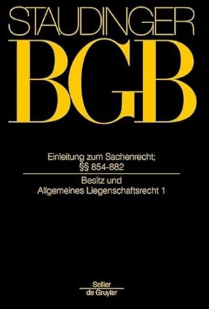 Immagine del venditore per BGB Einleitung zum Sachenrecht  854-882. Sachenrecht venduto da moluna