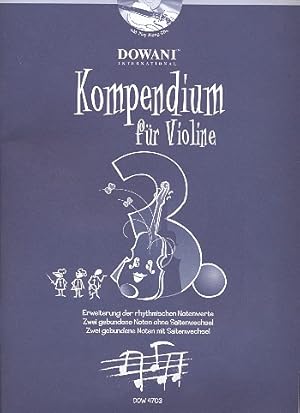 Bild des Verkufers fr Kompendium fr Violine Band 3 (+CD) fr 2 Violinen (Schler und Lehrer) zum Verkauf von moluna