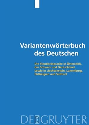Imagen del vendedor de Variantenwoerterbuch des Deutschen a la venta por moluna