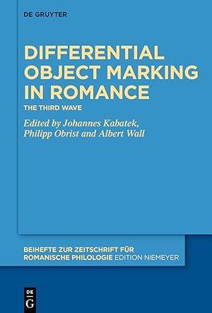 Bild des Verkufers fr Differential Object Marking in Romance zum Verkauf von moluna
