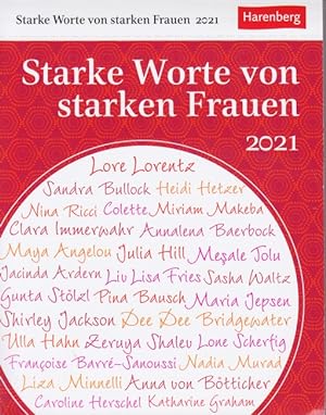 Seller image for Starke Worte von starken Frauen 2021. for sale by TF-Versandhandel - Preise inkl. MwSt.