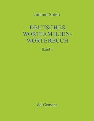 Bild des Verkufers fr Deutsches Wortfamilienwoerterbuch, 18 Teile zum Verkauf von moluna