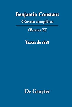 Seller image for Textes de 1818 for sale by moluna