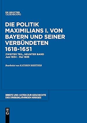 Bild des Verkufers fr Briefe und Akten zur Geschichte des Dreissigjaehrigen Krieges. Zweiter Teil / 1634-1635 zum Verkauf von moluna