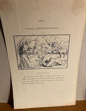 Immagine del venditore per Gabriel Comforteth Daniel. [Daniel VIII.17]. Single Leaf LXXXVII. From Holbeins Dance of Death by Douce & Dibdin 1858. venduto da Dark Parks Books & Collectibles