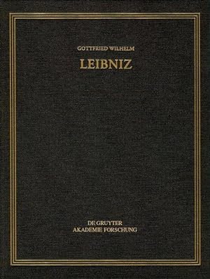 Bild des Verkufers fr Gottfried Wilhelm Leibniz: Saemtliche Schriften und Briefe. Philosophischer Briefwechsel / 1701-1707 zum Verkauf von moluna