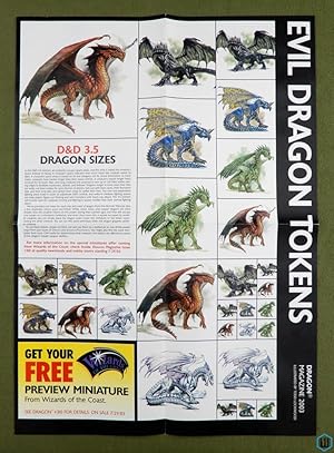 Seller image for Good / Evil Dragon Tokens POSTER (Dragon Magazine 2003) Todd Lockwood for sale by Wayne's Books