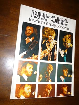 Seller image for Bee Gees: To Whom It May Concern for sale by Gargoyle Books, IOBA