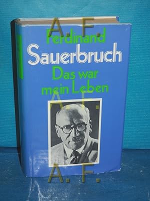 Bild des Verkufers fr Das war mein Leben : Biographie. Boulevard-Taschenbuch zum Verkauf von Antiquarische Fundgrube e.U.