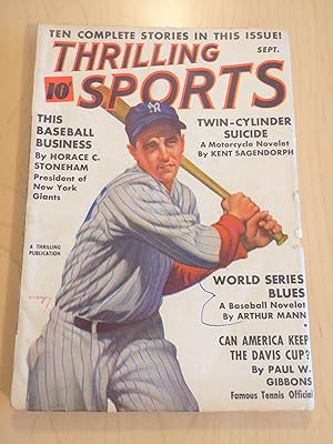 Seller image for Thrilling Sports Pulp September 1938 for sale by Bradley Ross Books