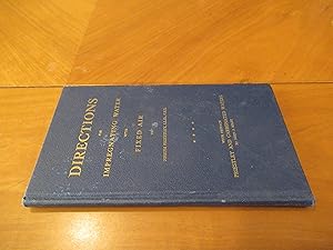 Image du vendeur pour Directions For Impregnating Water With Fixed Air: In Order To Communicate To It The Peculiar Spirit And Virtues Of Pyrmont Water [Including 18 Pp Preface "Priestley And Carbonated Water" By John L. Riley) mis en vente par Arroyo Seco Books, Pasadena, Member IOBA
