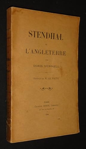 Seller image for Stendhal et l'Angleterre for sale by Abraxas-libris