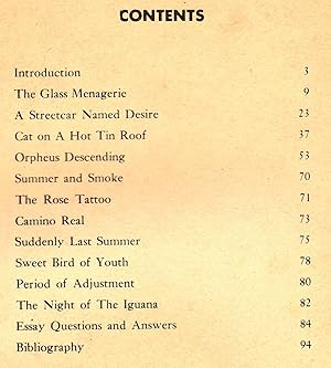 Immagine del venditore per The Major Plays of Tennessee Williams Study Guide venduto da Yosemite Street Books