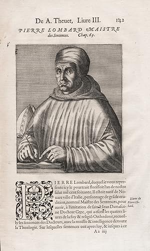 "Pierre Lombard Maistre des Sentences" - Pietro Lombardo (1100-1160) Peter Lombard Lombardes theo...