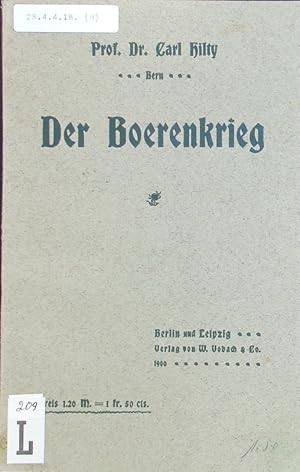 Bild des Verkufers fr Der Boerenkrieg. zum Verkauf von Antiquariat Bookfarm