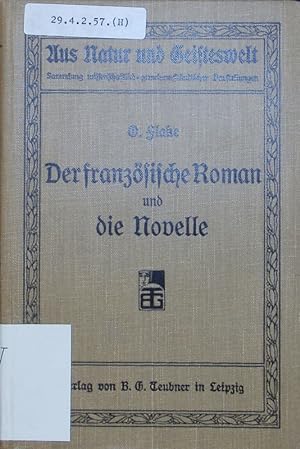 Seller image for Der franzsische Roman und die Novelle. Aus Natur und Geisteswelt. for sale by Antiquariat Bookfarm