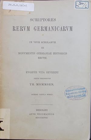 Image du vendeur pour Scriptores Rerum Germanicarum. mis en vente par Antiquariat Bookfarm