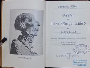 Bild des Verkufers fr Geschichte des alten Morgenlandes. Sammlung Gschen. zum Verkauf von Antiquariat Bookfarm