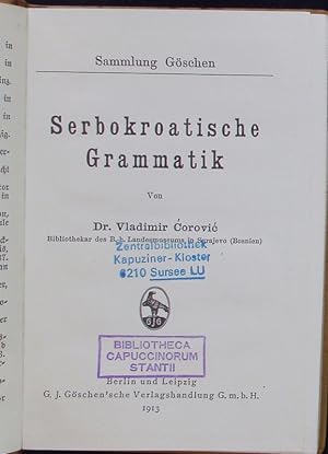 Serbokroatische Grammatik. Sammlung Göschen.