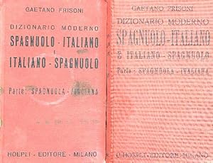 Bild des Verkufers fr Dizionario moderno spagnuolo italiano e italiano spagnuolo. 2vv zum Verkauf von Librodifaccia