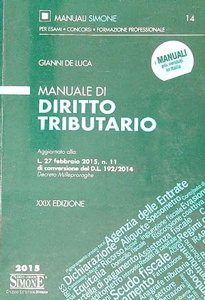 Seller image for Manuale di diritto tributario for sale by Librodifaccia