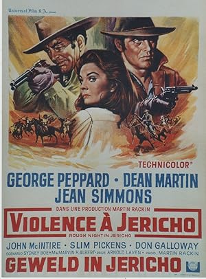 "VIOLENCE A JERICHO (ROUGH NIGHT IN JERICHO)" Réalisé par Arnold LEVEN en 1967 avec Dean MARTIN, ...