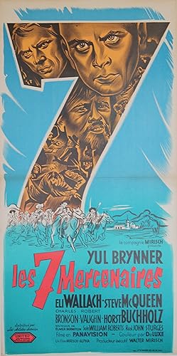 "LES 7 MERCENAIRES (THE MAGIFICENT SEVEN)" Réalisé par John STURGES en 1960 avec Yul BRYNNER, Ste...