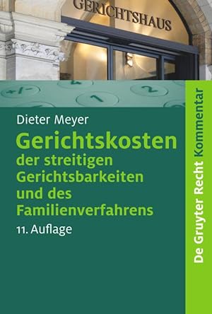 Seller image for Gerichtskosten der streitigen Gerichtsbarkeiten und des Familienverfahrens for sale by moluna