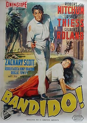 "BANDIDO CABALLERO (BANDIDO)" Réalisé par Richard FLEISCHER en 1956 avec Robert MITCHUM, Ursula T...